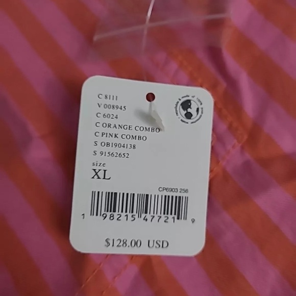 NWT We The Free People Freddie Striped Shirt Orange Combo MSRP $128 Size
XL - Picture 7 of 11